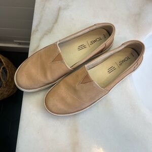 TOMS Women Tan Slip-On Shoes